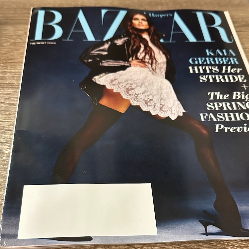 Harper’s Bazaar Elegant Fashion Magazine Art Print